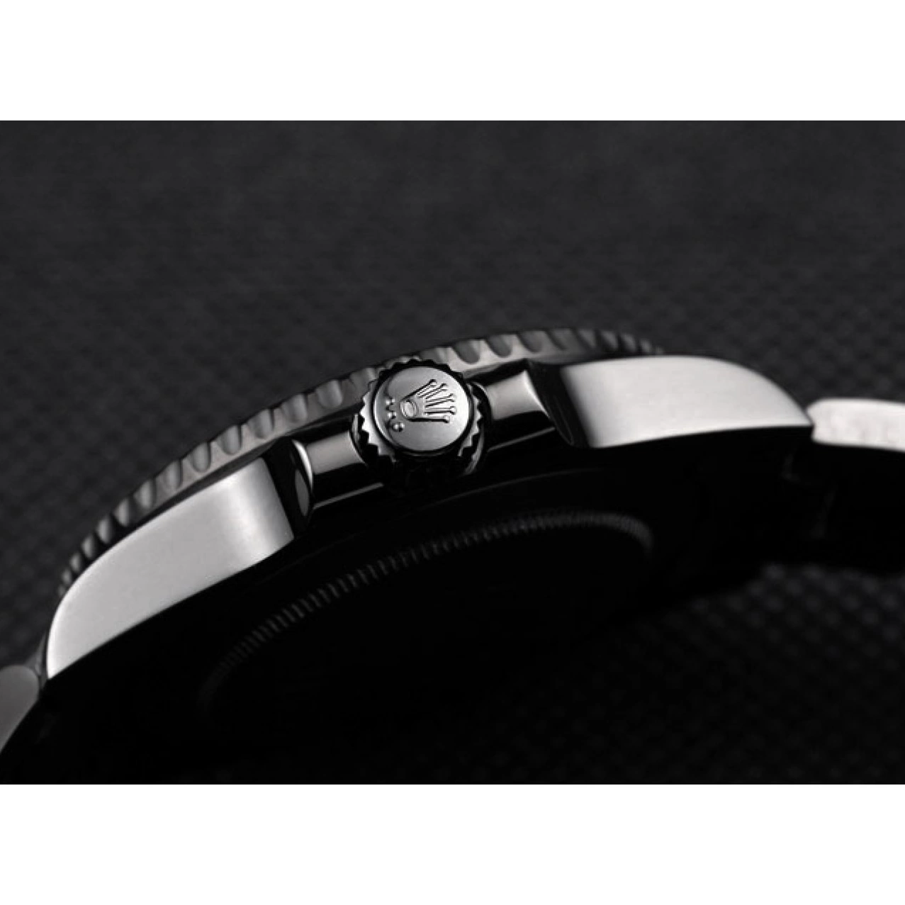 Good copy rolex watches II GMT Black Master Strap Pro-Hunter Steel Black Swiss Rolex Dial 0803